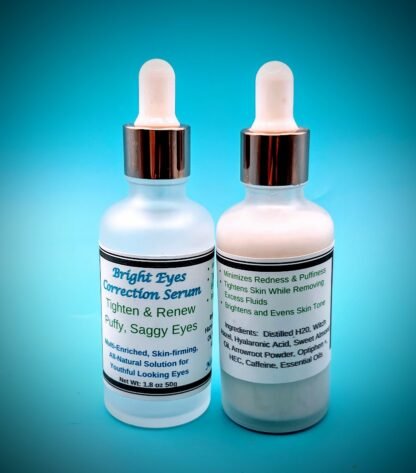 Bright Eyes Corrective Serum for tired, saggy, droopy eyes.