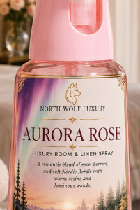 Aurora Rose, an NWB Exclusive. Rose, berries, and a fresh air zest sure enough to please any scent profile. 300 ml that includes a reusable continuous spray bottle.