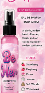 Surround yourself with the irresistible beauty of Be Her™, a refreshing body spray inspired by one of the world's most beloved modern fragrances. Light, elegant, and effortlessly feminine, it leaves your skin feeling refreshed while enveloping you in a beautifully layered scent that lasts throughout the day. If you like HER by Burberry you will love this body spray.